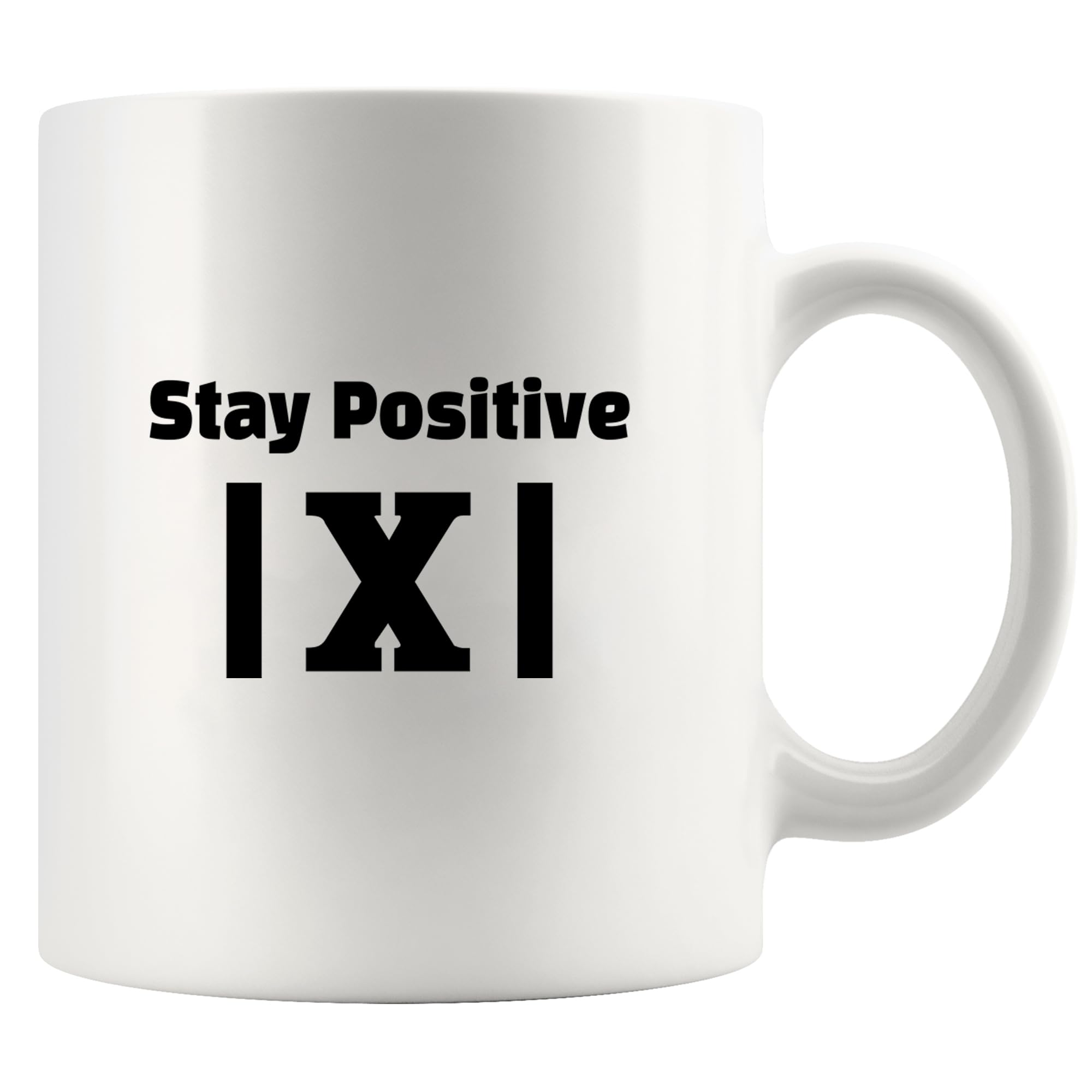 Taza Panvola cerámica 11oz blanca para café diario, diseño optimista.