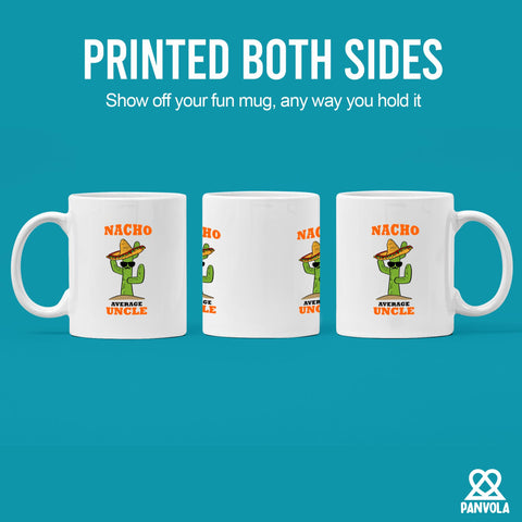 Taza Panvola cerámica 11oz frase graciosa, regalo perfecto para un tío.