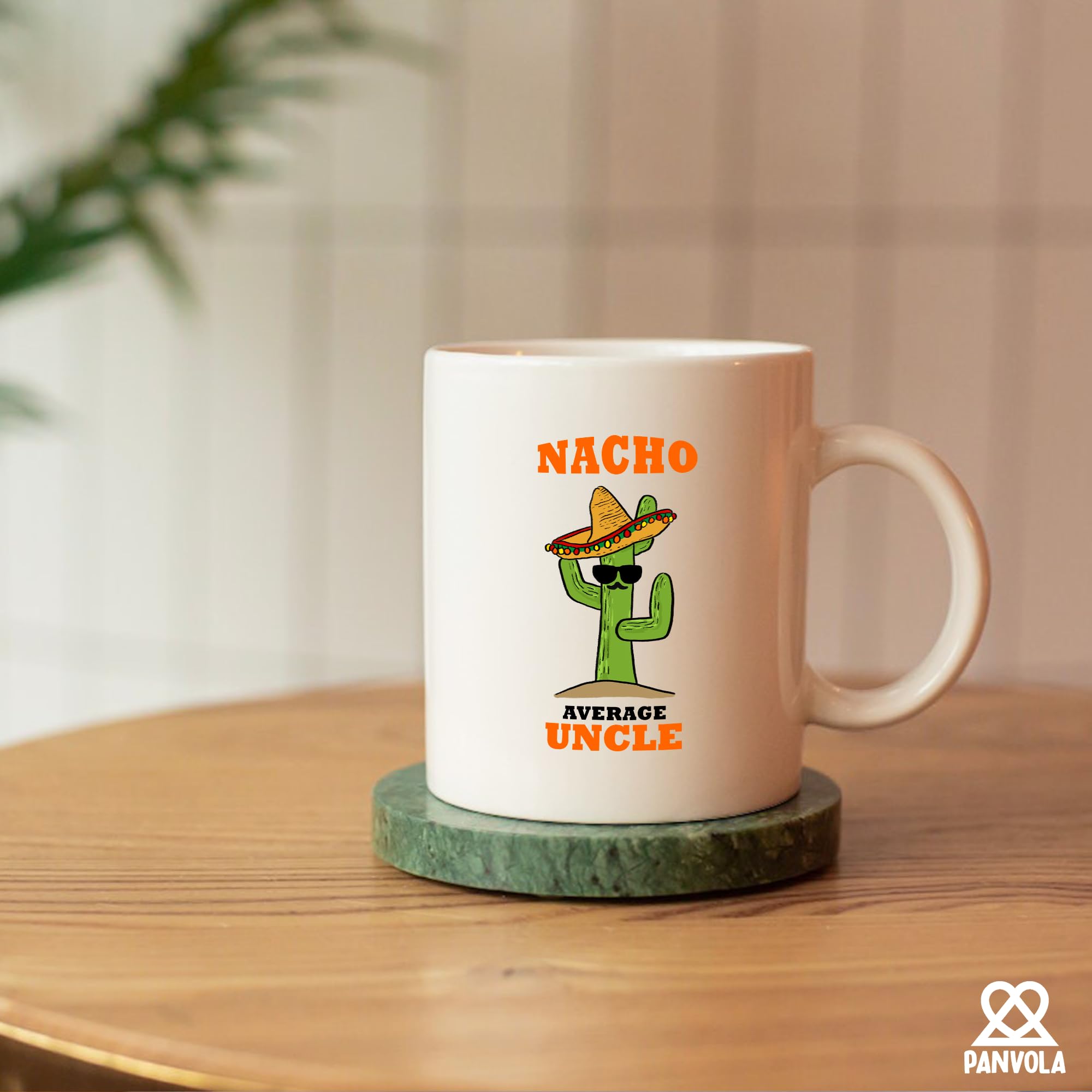 Taza Panvola cerámica 11oz uso oficina, añade estilo al escritorio.