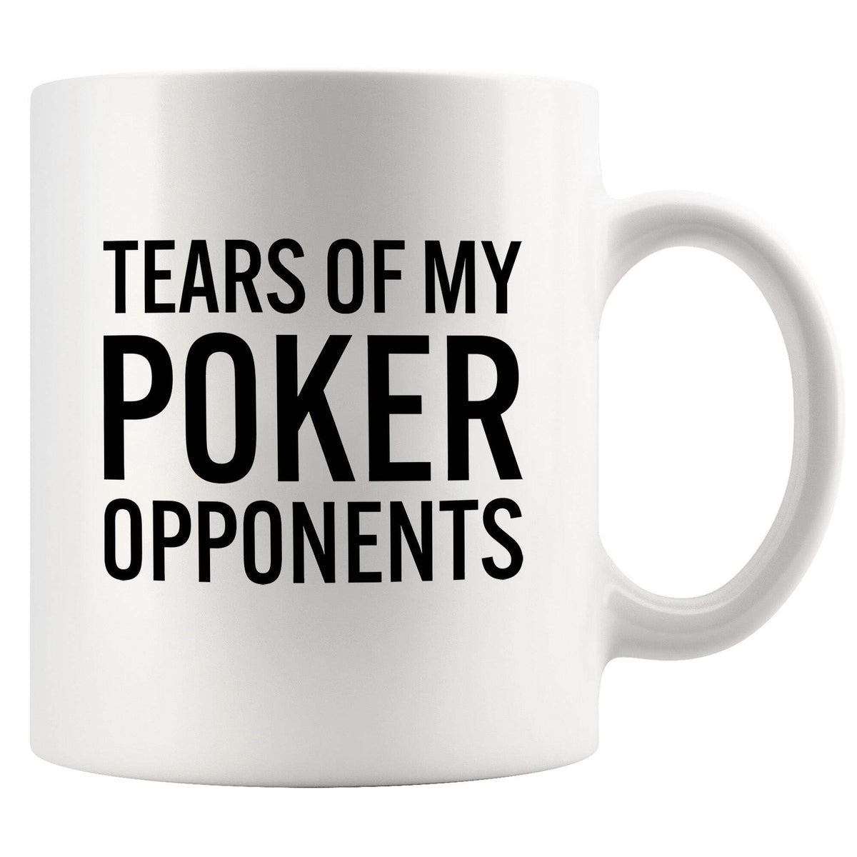 Taza Panvola en frontal con diseño divertido para amantes del póker.