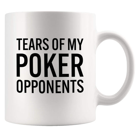 Taza Panvola en frontal con diseño divertido para amantes del póker.