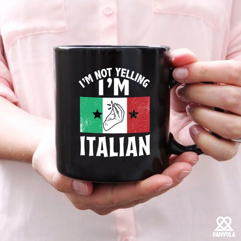 Taza Panvola cerámica negra 11oz, acabado brillante y duradero