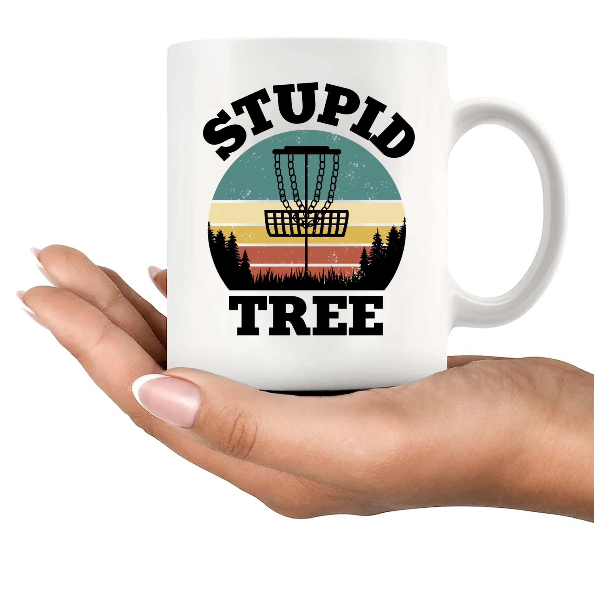 Panvola Taza cerámica, regalo perfecto para amigo aficionado al golf de disco.