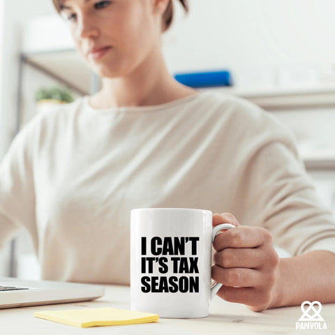 Panvola taza cerámica regalo contable, ideal para colegas durante temporadas de impuestos