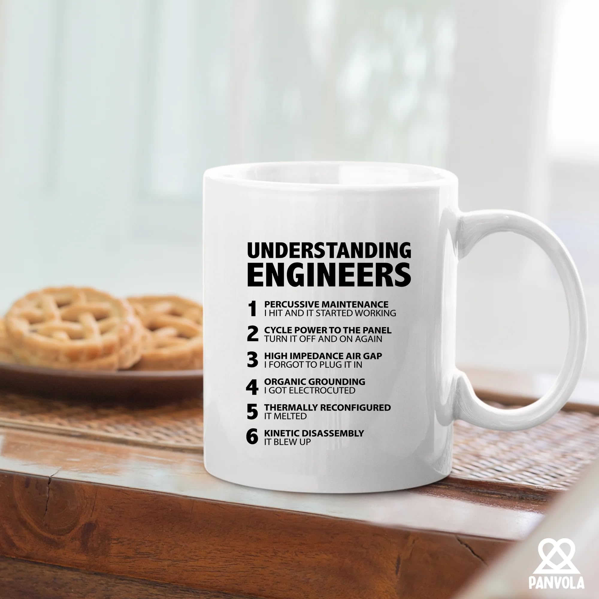 Panvola diseño premium, taza ideal como regalo ingenieril