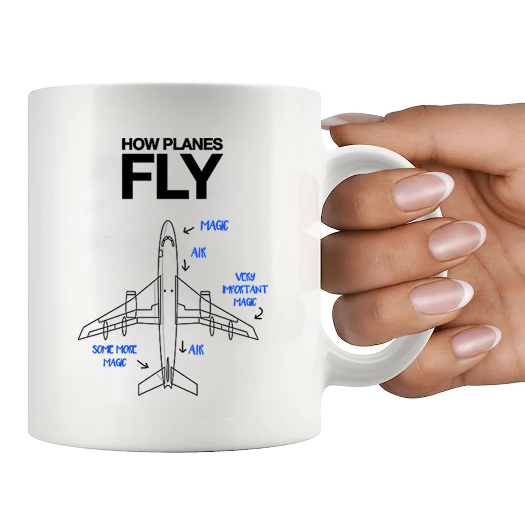 Taza Panvola con dibujos de avión para decorar tu mesa