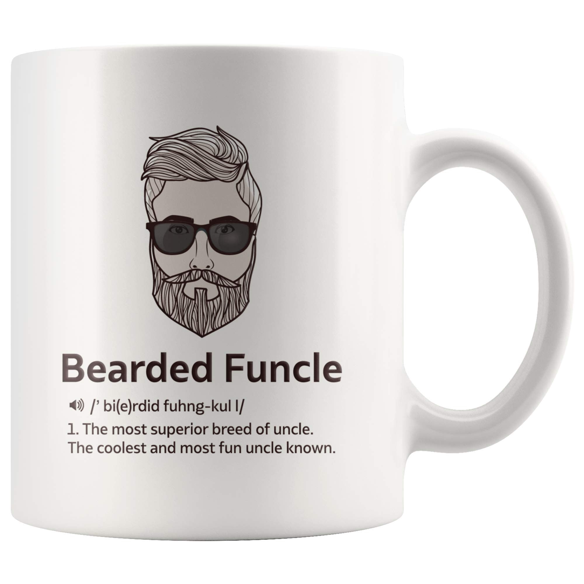 Panvola Funcle Barba taza cerámica 11 oz para café diario