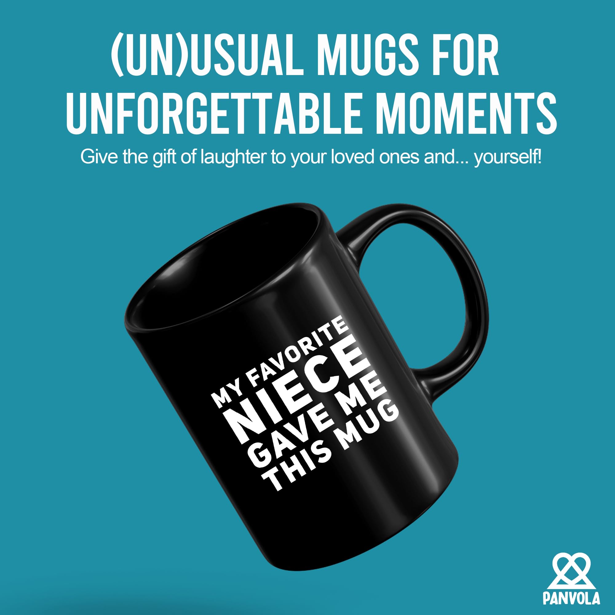 Taza Panvola con impresión doble, mensaje visible desde cualquier lado.