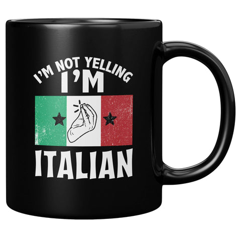 Taza Panvola italiano yo no grito, lista para empezar el día con humor y café