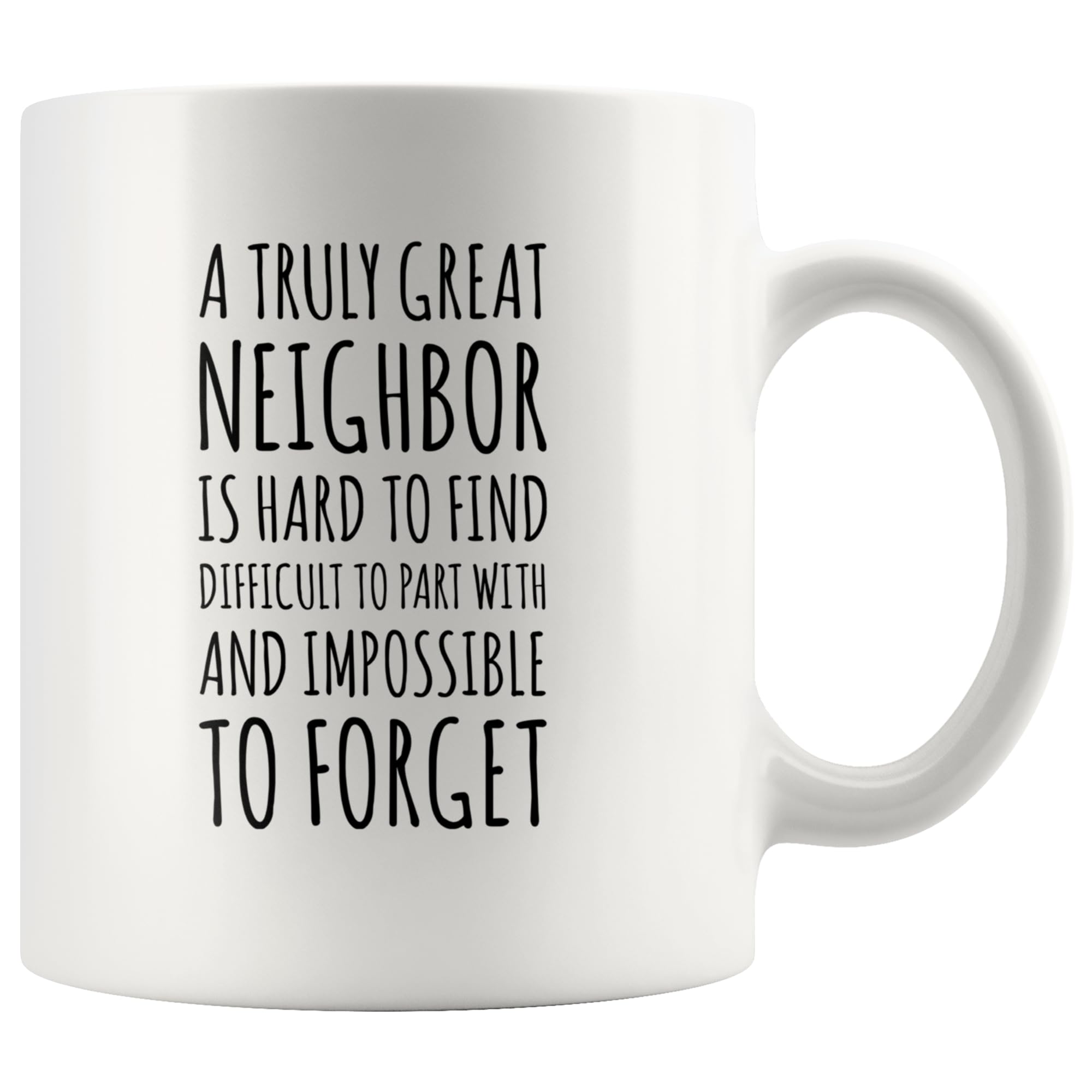 Taza Panvola con mensaje para despedidas, regalo ideal para el vecino.