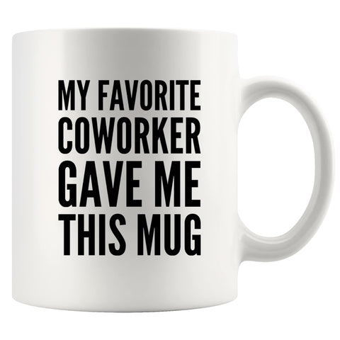 Panvola taza de compañero favorito, vista frontal, regalo perfecto para la oficina.