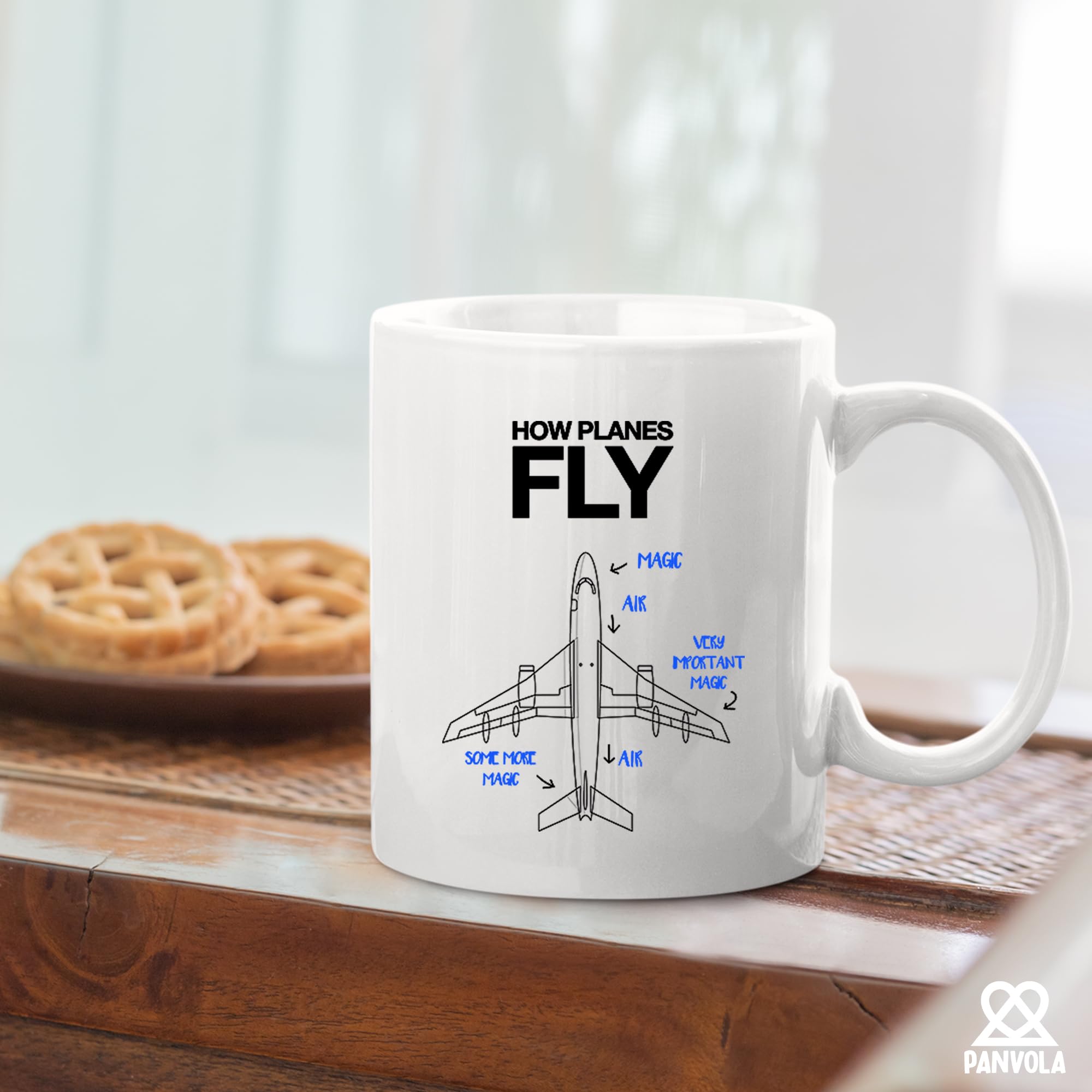 Taza Panvola regalo para piloto y aficionado a la aviación