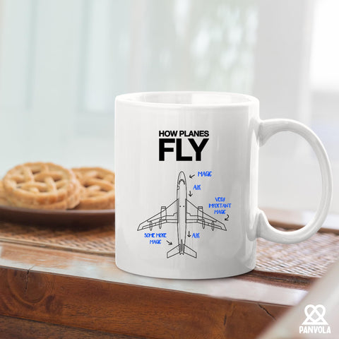 Taza Panvola regalo para piloto y aficionado a la aviación