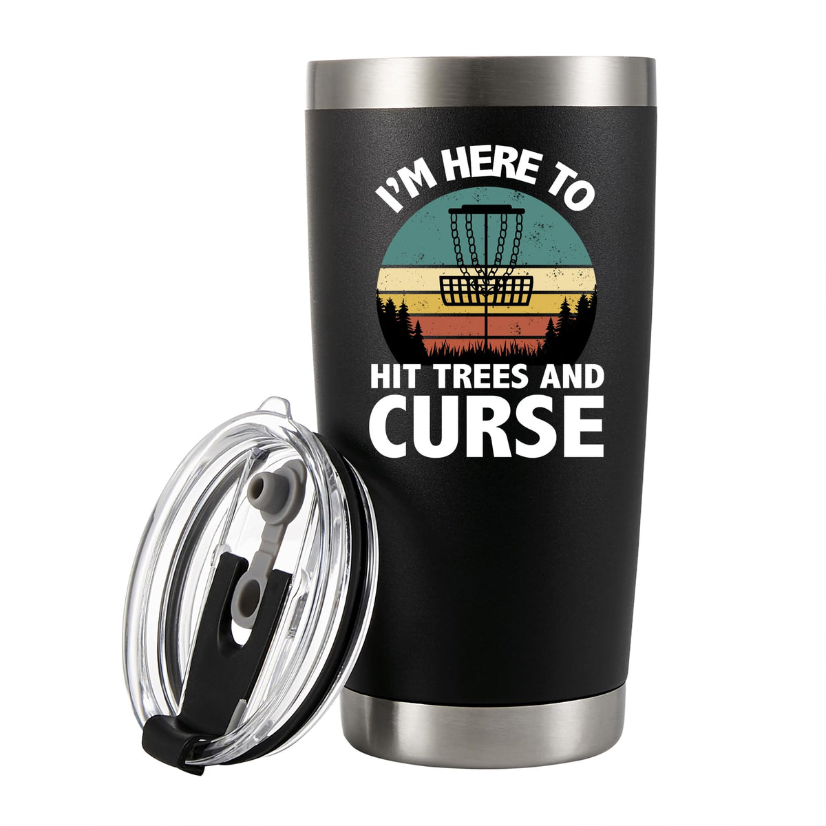 Panvola tumbler con frase divertida, ideal para empezar el día