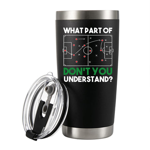 Panvola Tumbler Futbol Frente: ideal para llevar bebidas cálidas o frías al entrenamiento