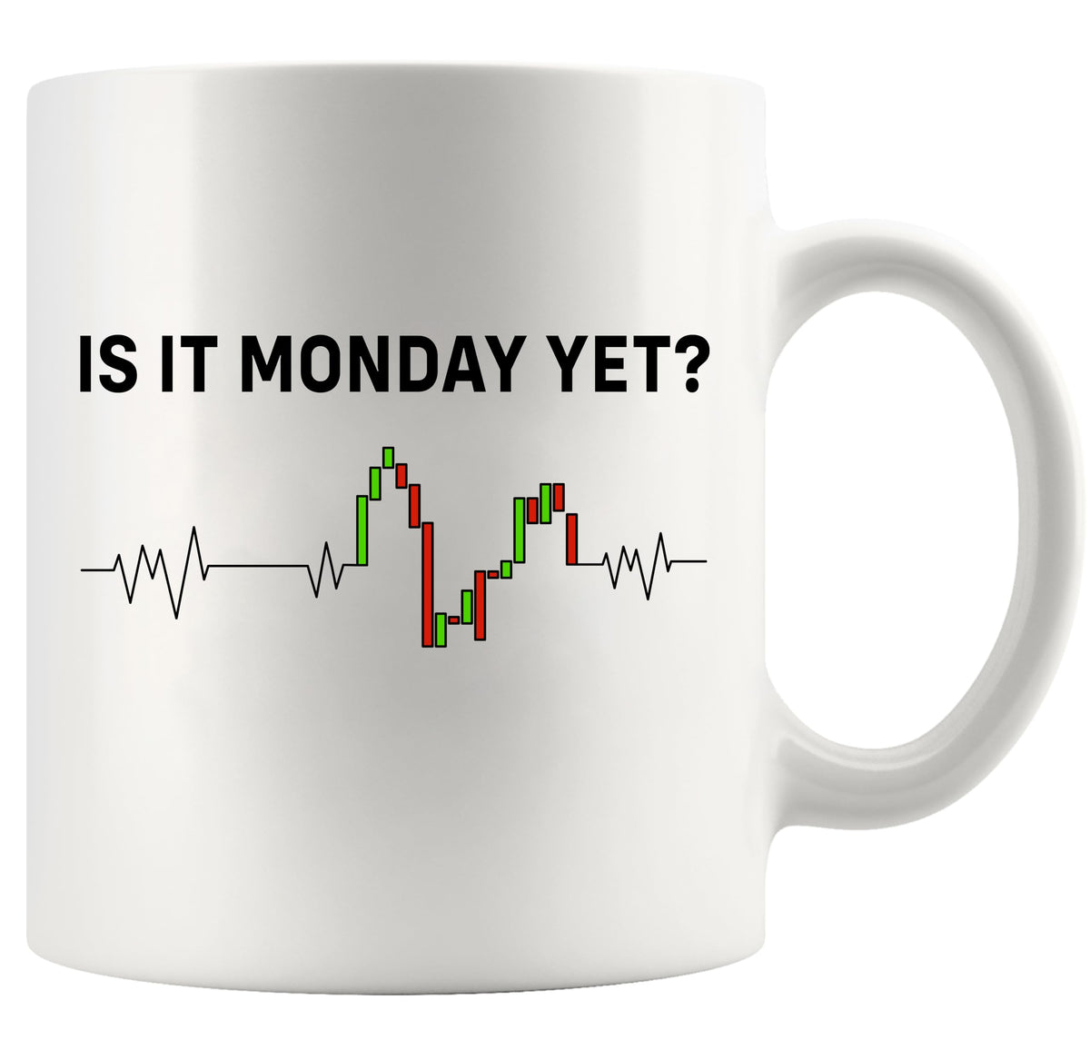 Panvola Ya es lunes: taza cerámica 11 onzas ideal para comenzar el día con humor