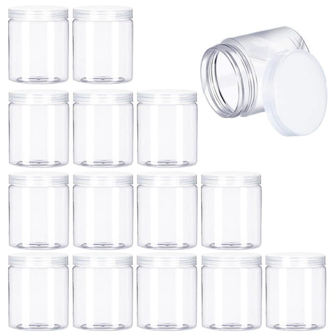 Panxxsen frascos plásticos de 6oz con boca ancha para uso diario
