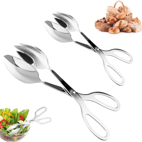 Pinzas buffet Panxxsen de 10 pulgadas con apertura amplia para servir ensaladas y carnes