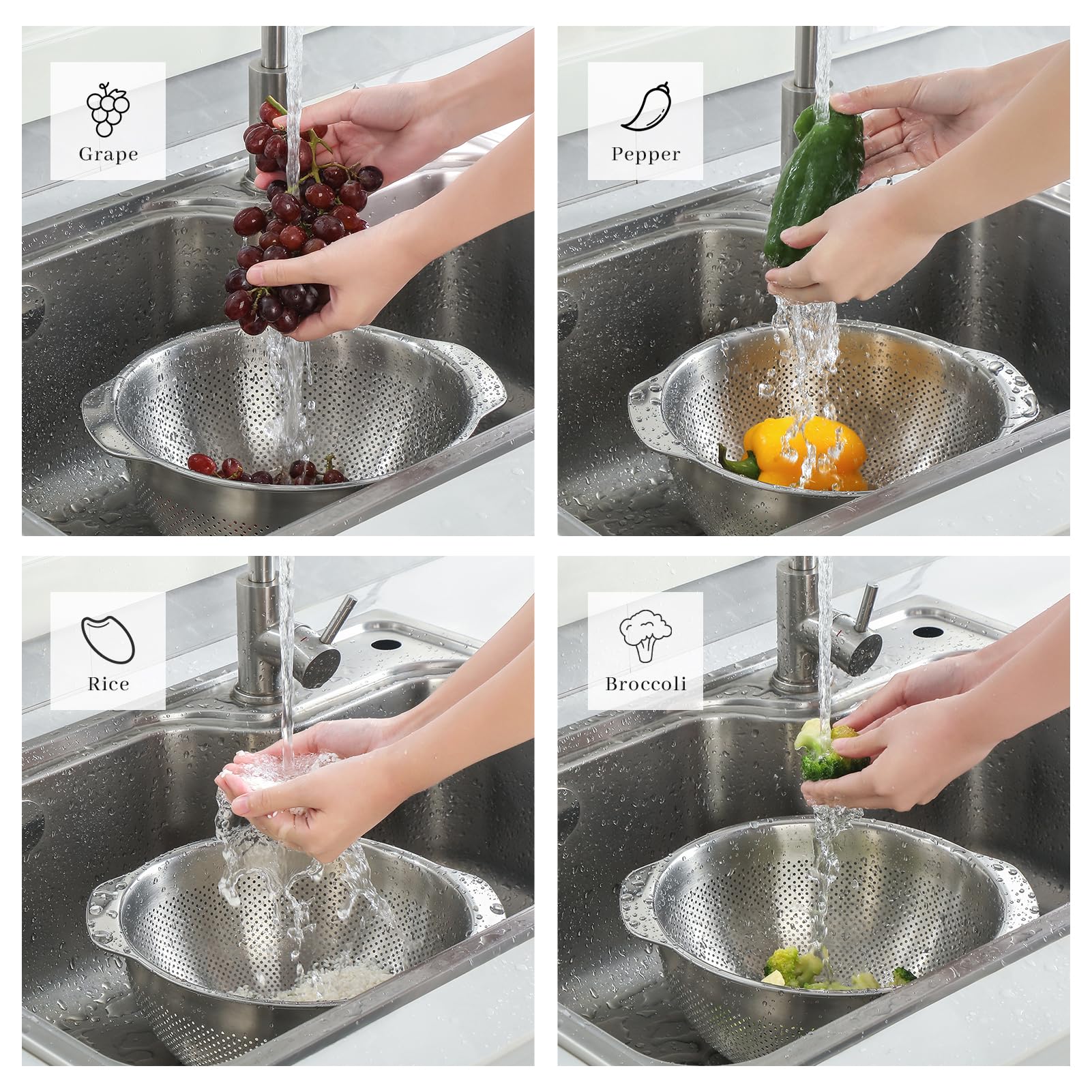 Paoli Microwell 5QT, doble uso como tamiz, perfecto para hornear.
