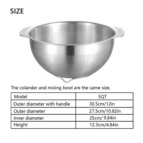 Paoli Microwell 5QT, mango ergonómico, manejo cómodo al lavar frutas y verduras.