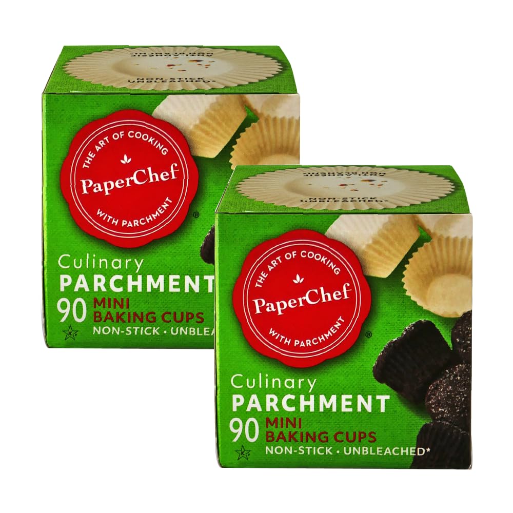 PaperChef capsulas de papel mini para hornear con desmolde fácil, ideales para muffins.