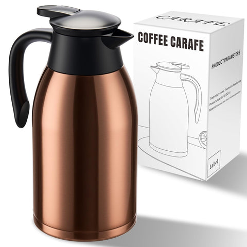 PARACITY 68oz cafetera térmica exterior en acero inoxidable para casa u oficina.