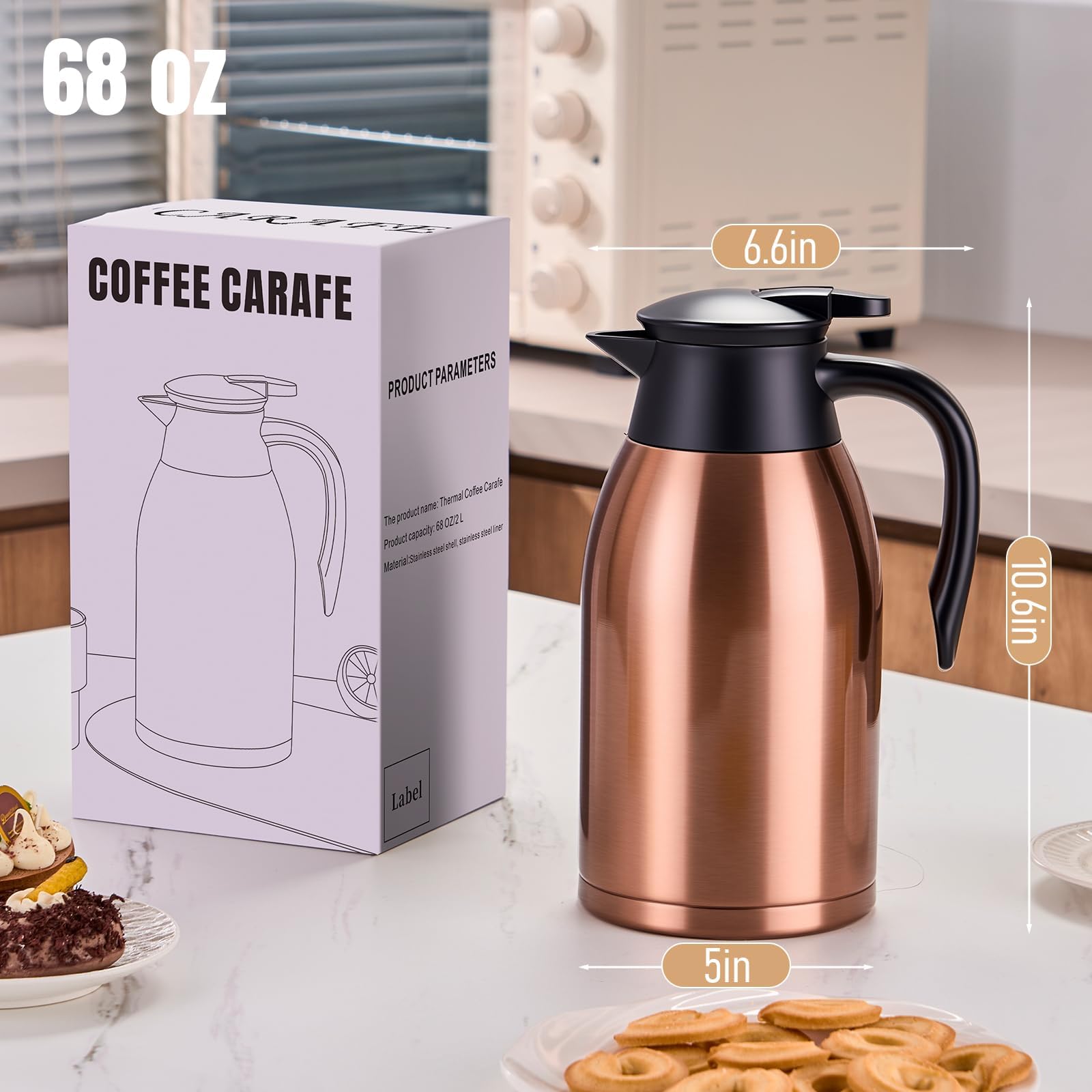 PARACITY 68oz cafetera perfecta para reuniones y eventos con invitados.