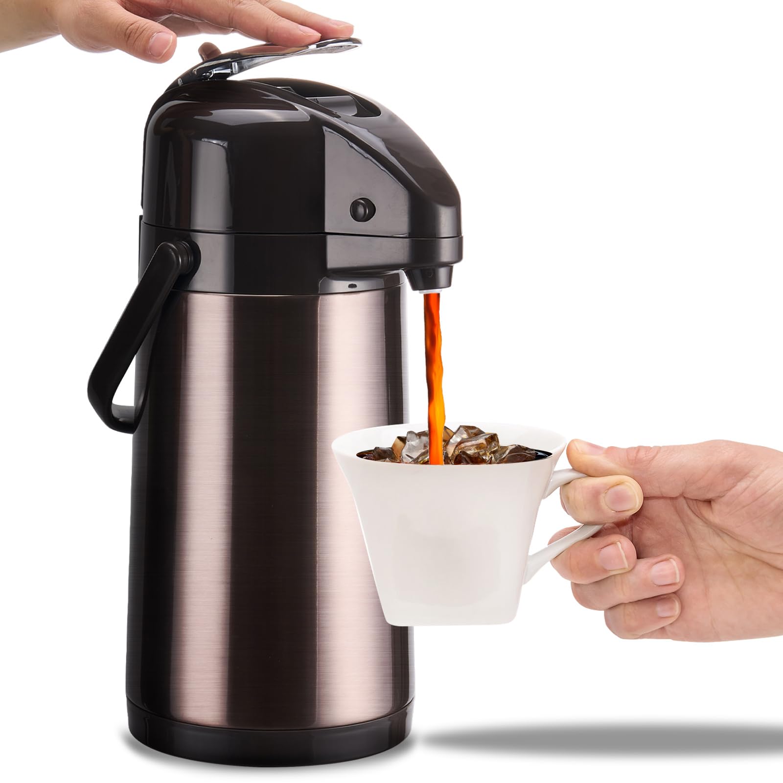 PARACITY Airpot con doble bomba para un vertido rápido en fiestas.