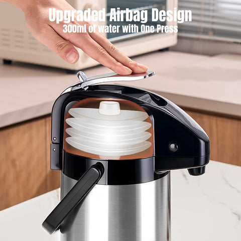 Paracity Airpot base Lazy Susan facilita girar para verter.