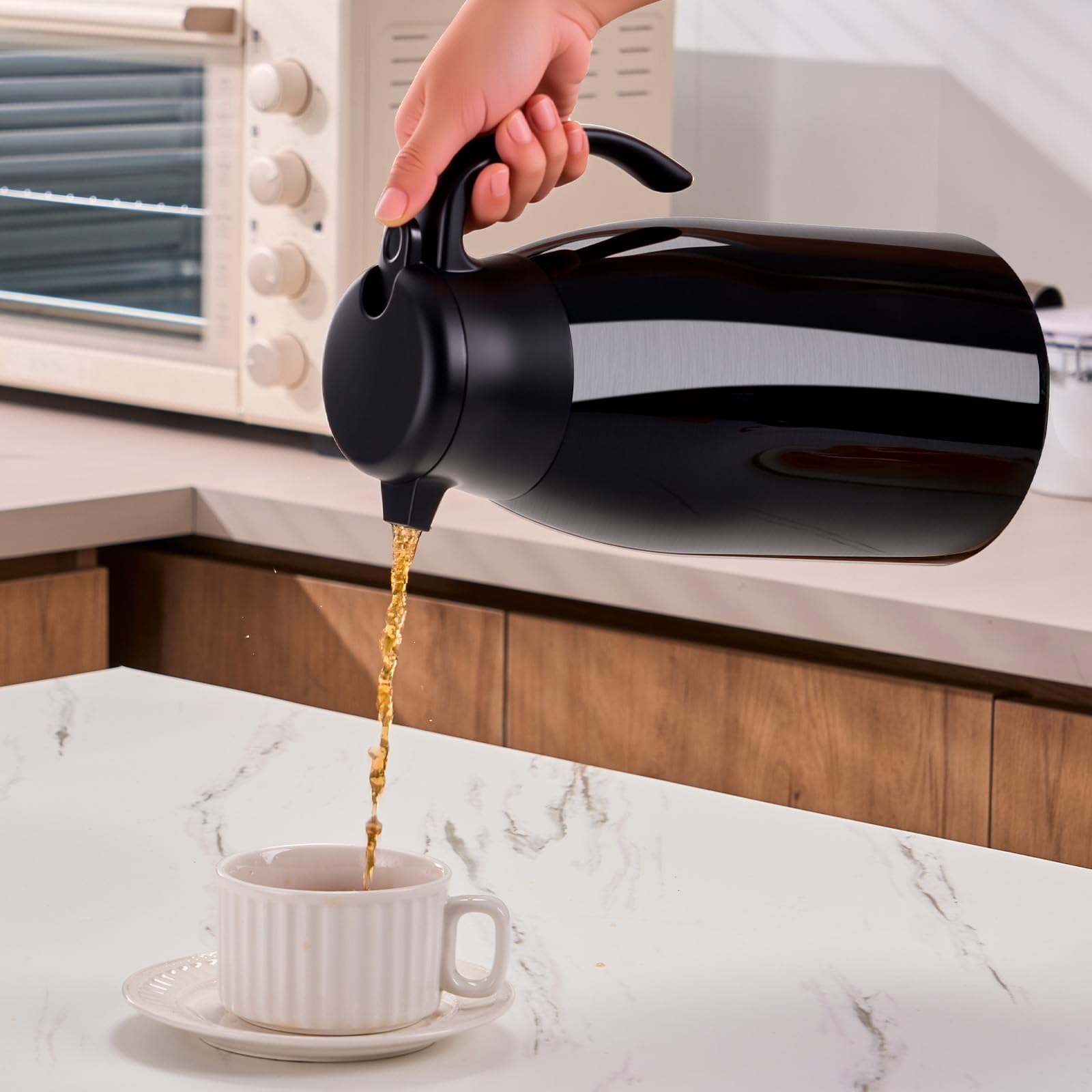 PARACITY cafetera termal, boca ancha, limpieza rápida y fácil