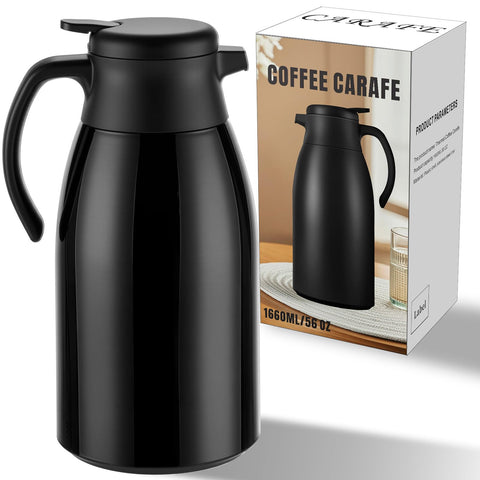 PARACITY cafetera termal, exterior de plástico, ideal para la mesa diaria