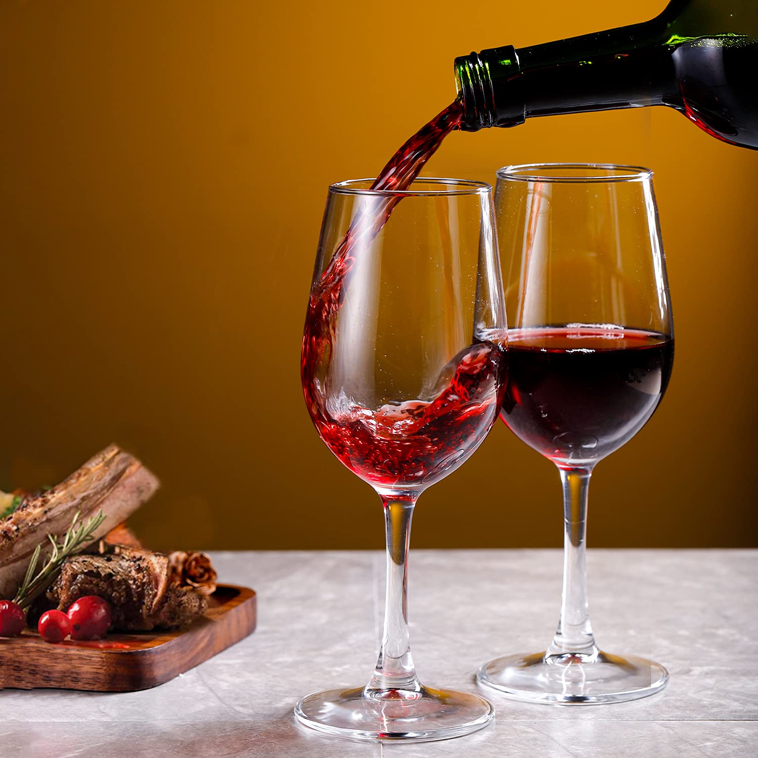 PARACITY copa-vino-borde-redondeado, forma suave que facilita beber.