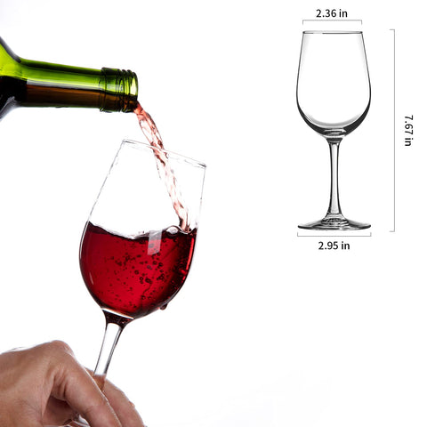 PARACITY copa-vino-cuatrounidades-cristal, juego de copas para cenas con estilo.