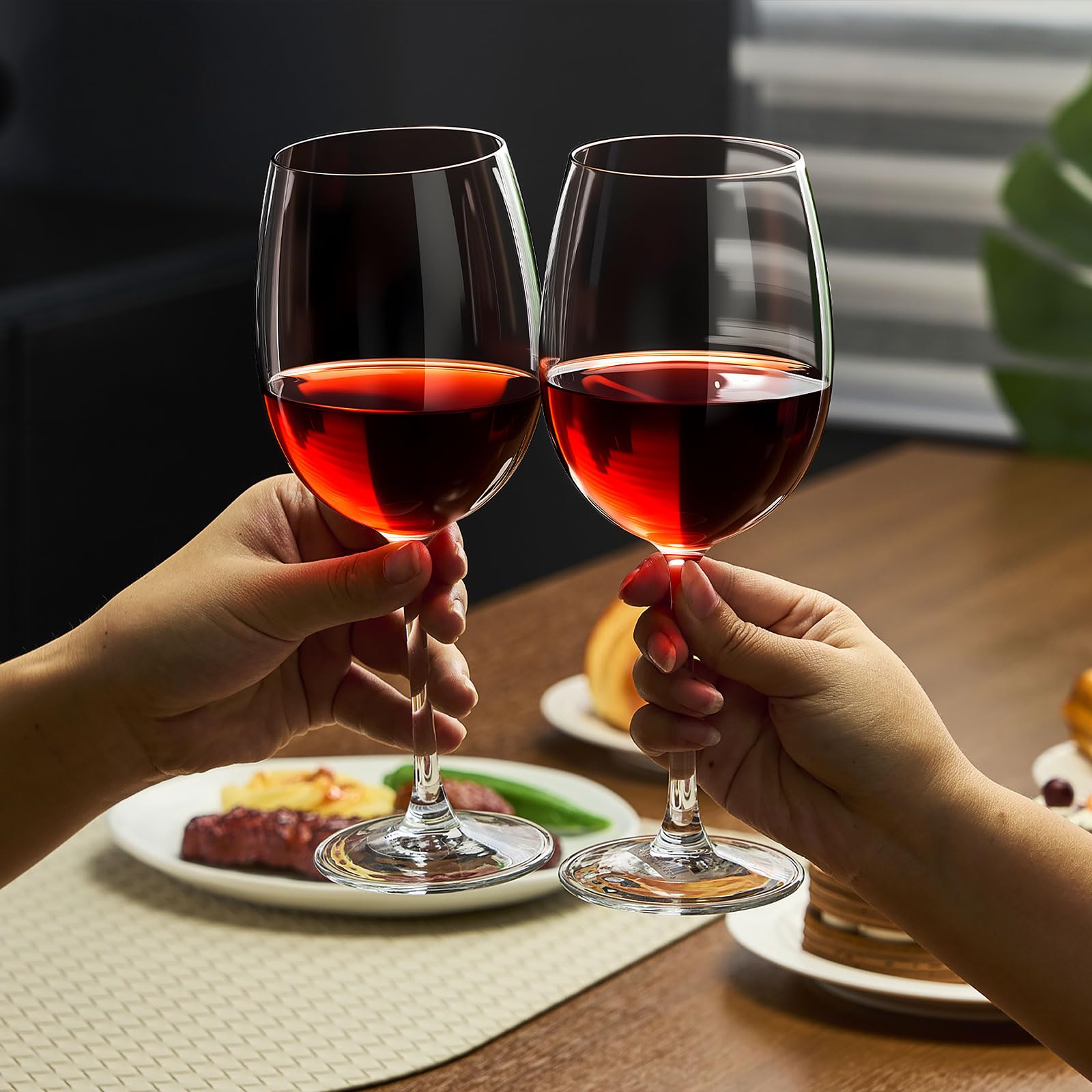 PARACITY Copas ideales para vino tinto con diseño elegante.