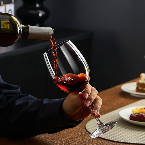 PARACITY Copa de vino con tallo largo ergonómica para un agarre cómodo.