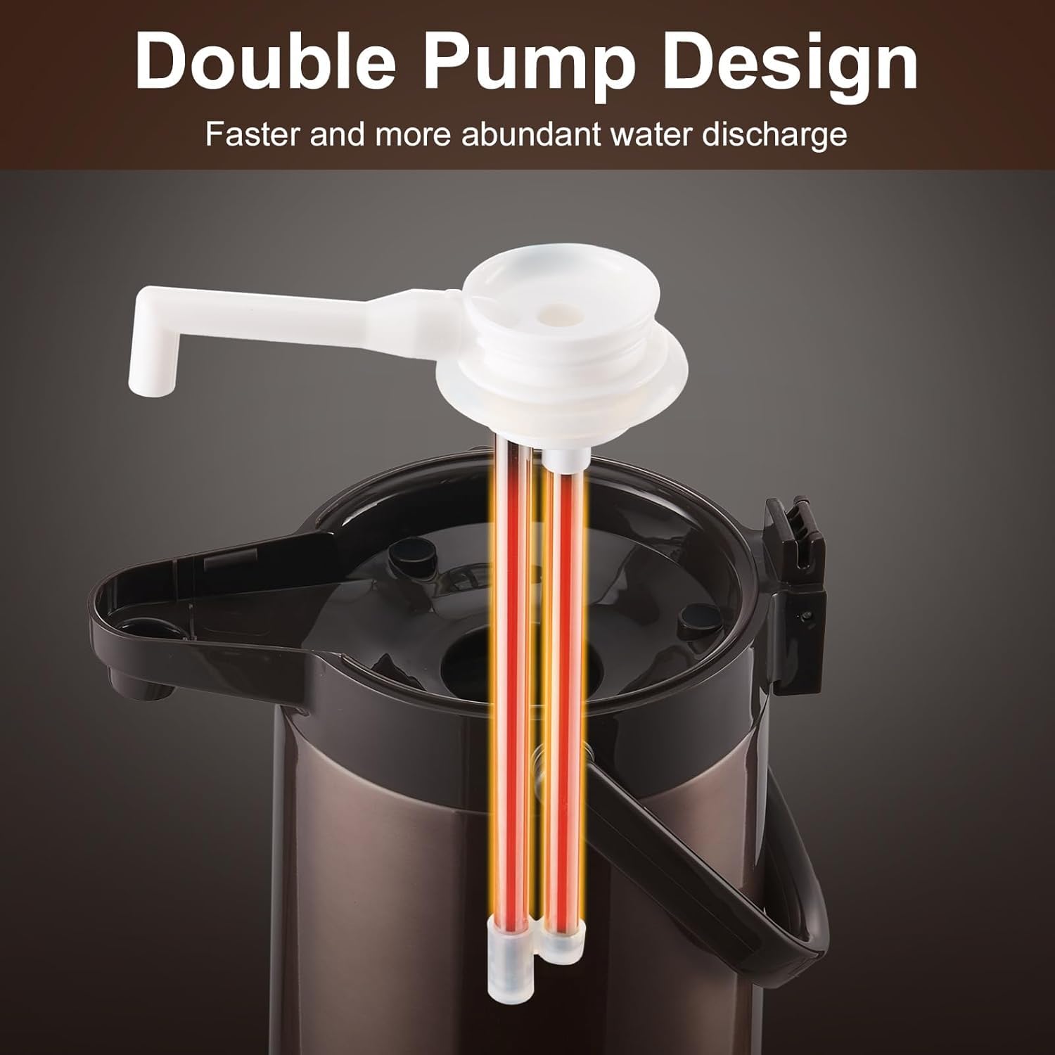 PARACITY doble bomba dispensando 300 ml con un solo clic para rapidez.