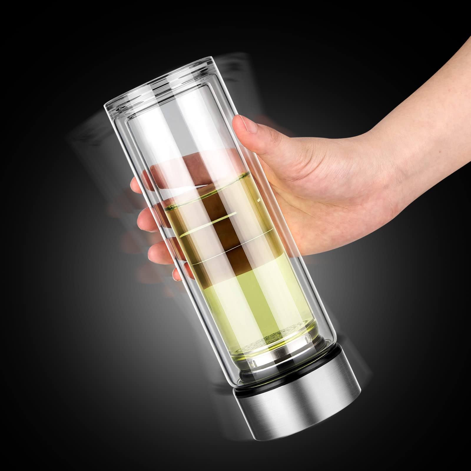 Paracity infusor de acero inoxidable con malla fina para hojas sueltas