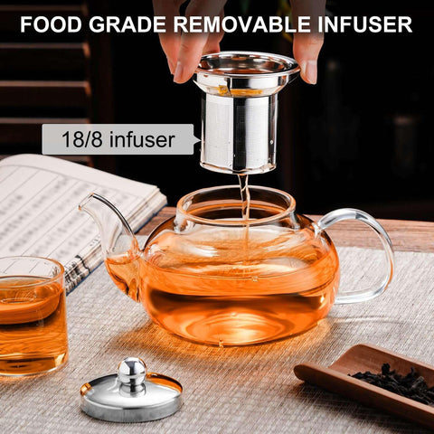 PARACITY tetera 650 ml, perfecta para 1–2 tazas de té o infusiones.