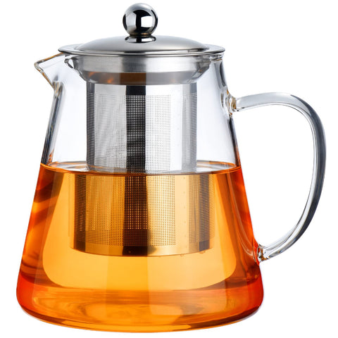 PARACITY tetera de cristal para estufa con capacidad de 550 ml lista para uso diario