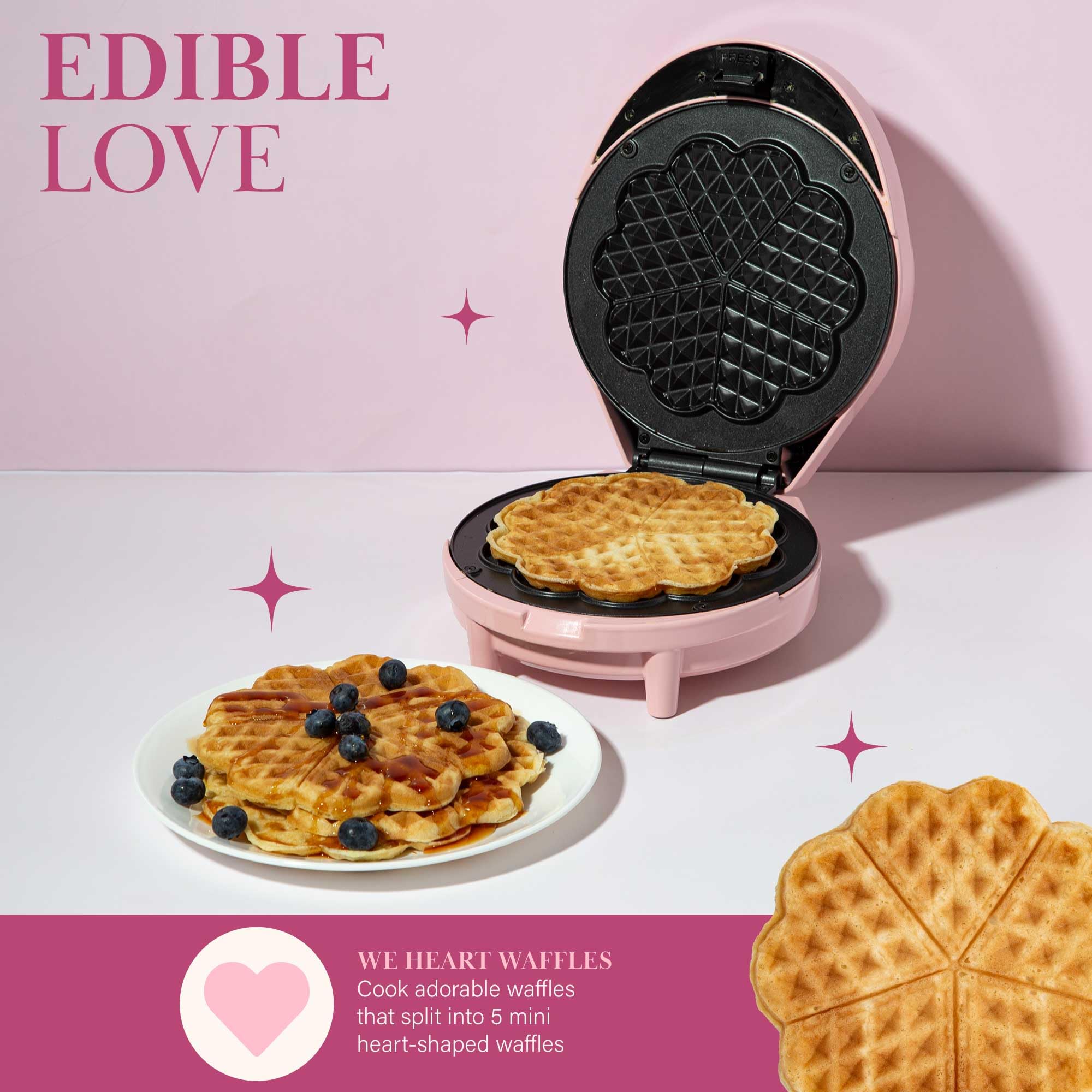 Diseño rosa compacto de Paris Hilton, ideal para cocinas pequeñas.
