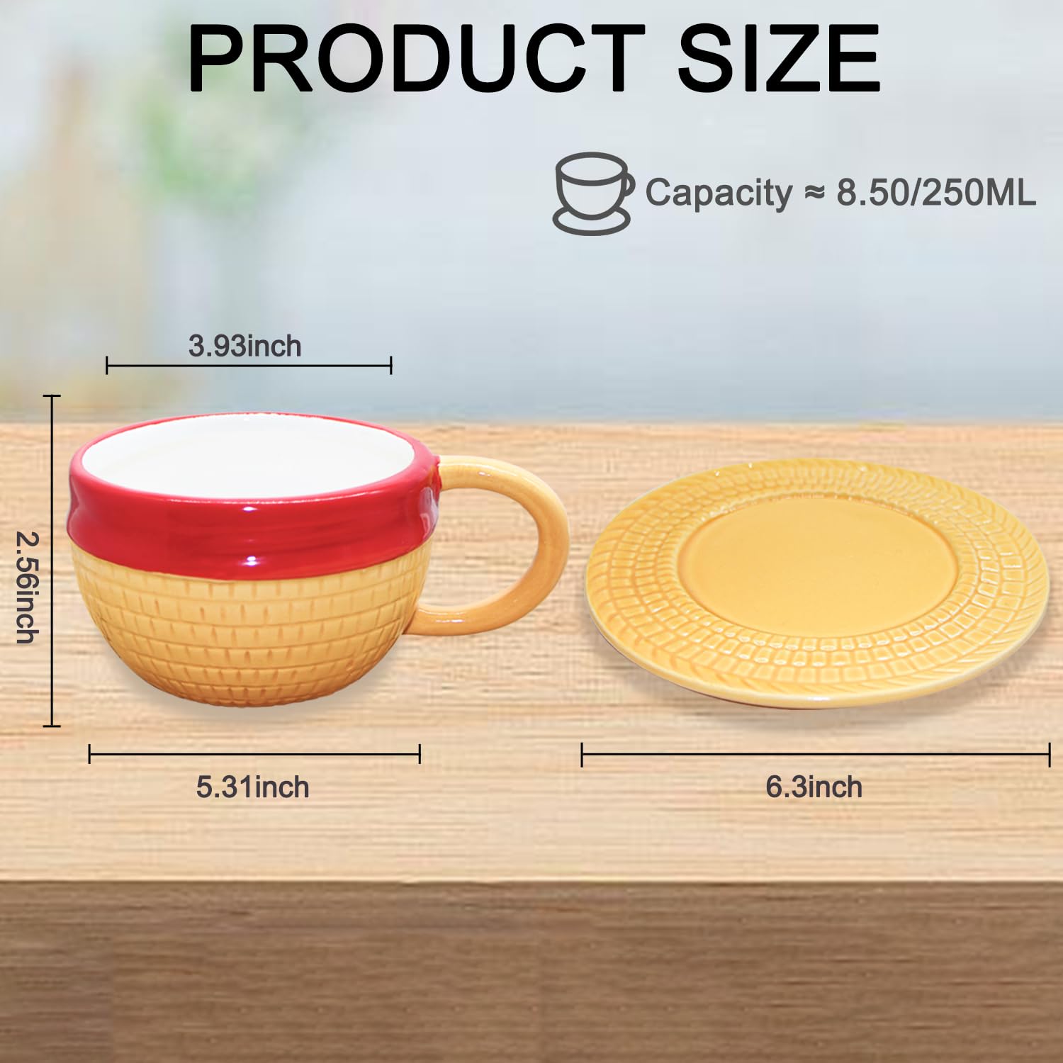 parknshop taza cerámica alta calidad, es esmaltado para limpieza y sabor