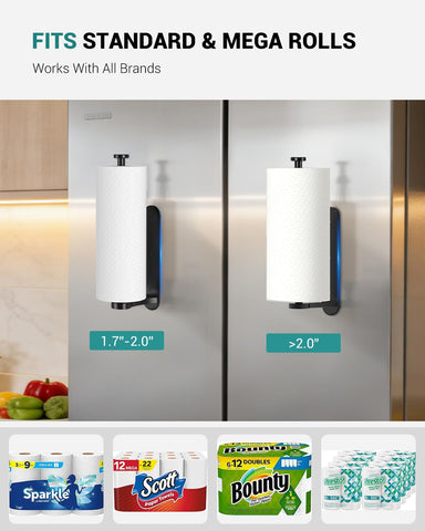 PAROTO compatible con rollos estándar y ampliados, ideal para cocina.