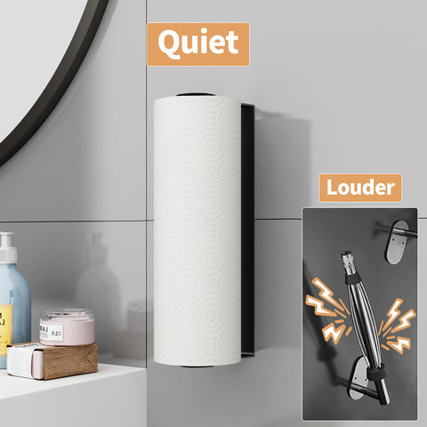 Paroto portarrollos papel bajo mueble, diseño contemporáneo y fácil de limpiar.
