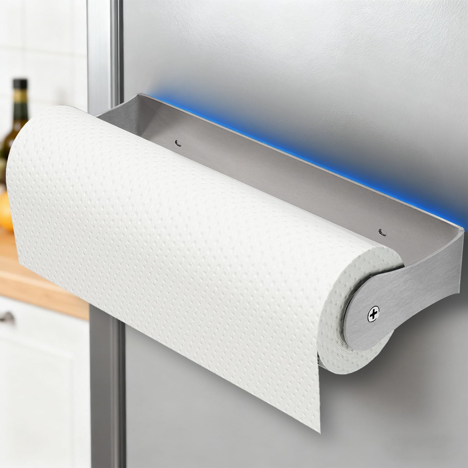 PAROTO soporte imantado papel toalla frigorífico: acceso rápido y estable para la cocina.