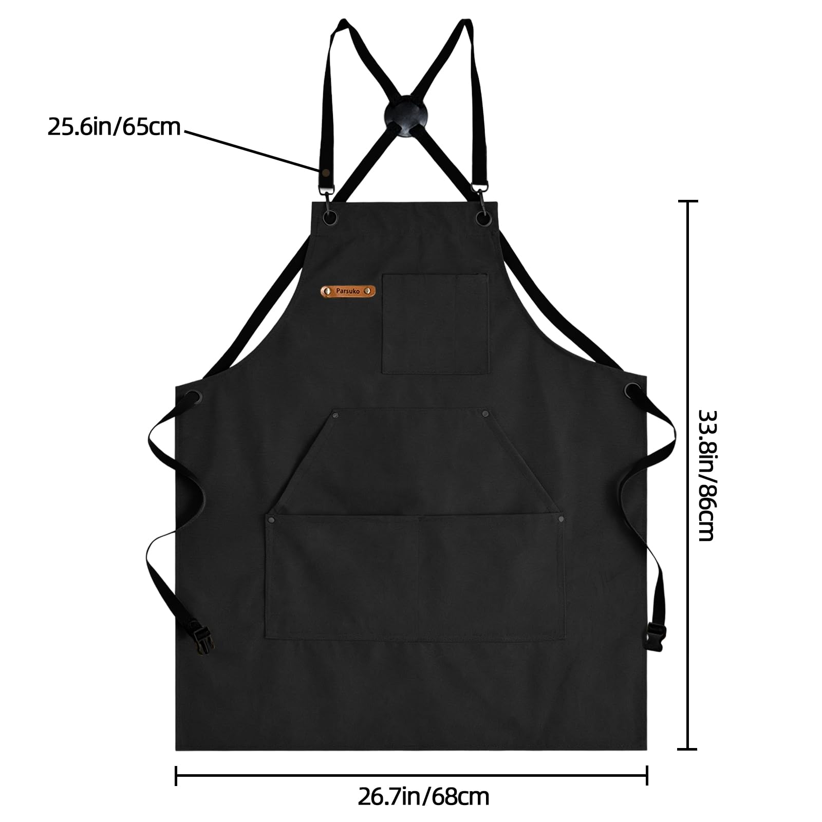 Delantal Parsuko versátil para cocinar, asar a la parrilla y barbacoa.