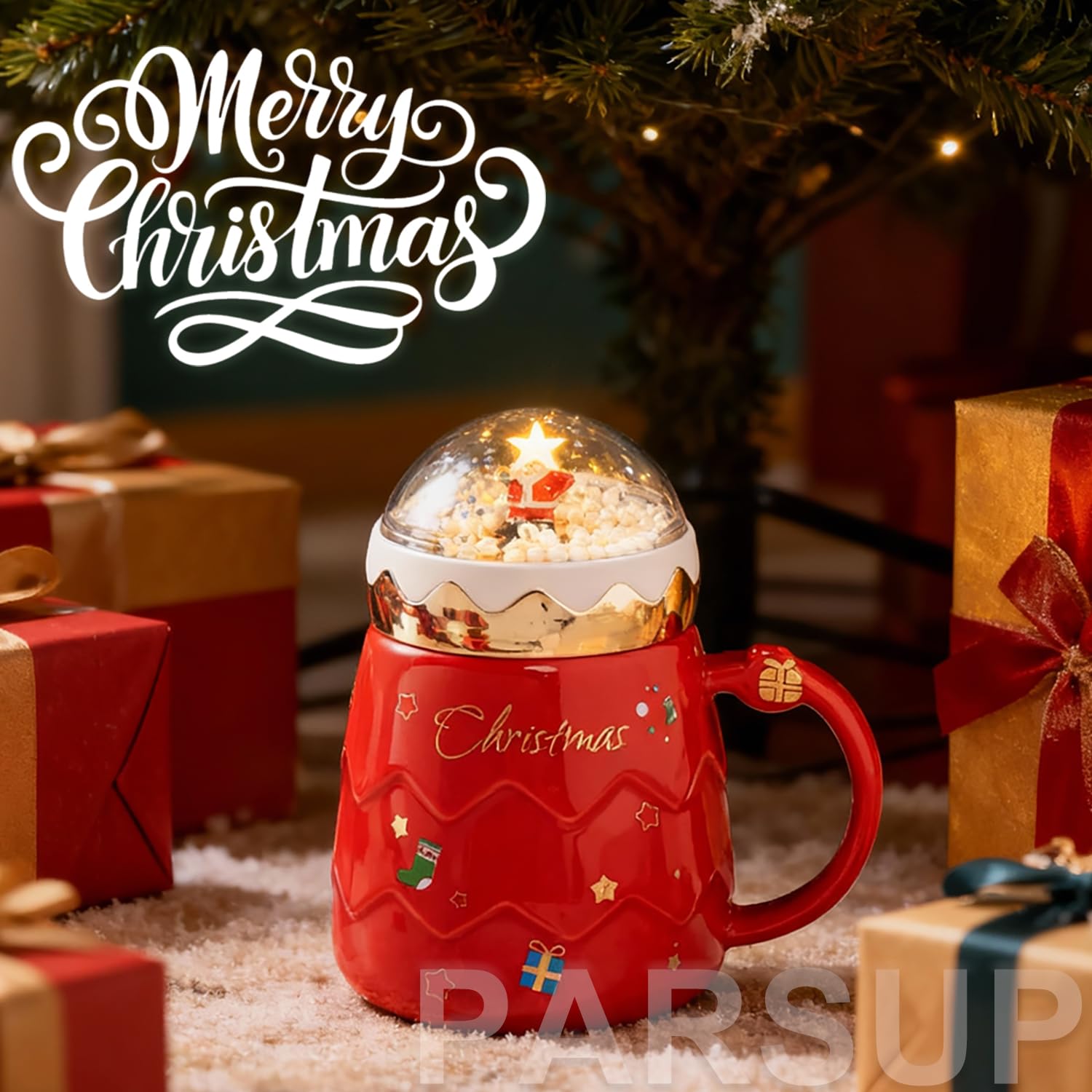 PARSUP taza regalo Navidad, diseño atractivo para sorprender a familiares y amigos.