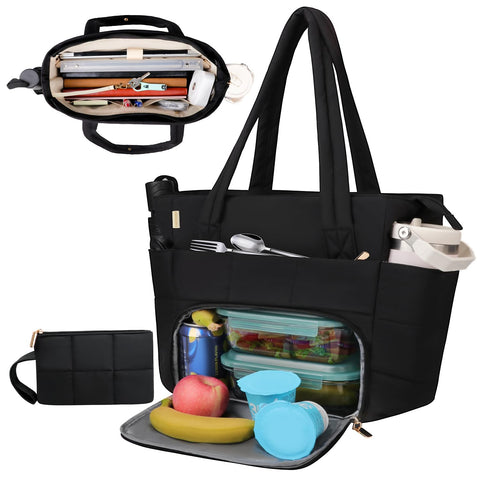 Partreko bolso-portátil acolchado negro, estilo profesional y ligero