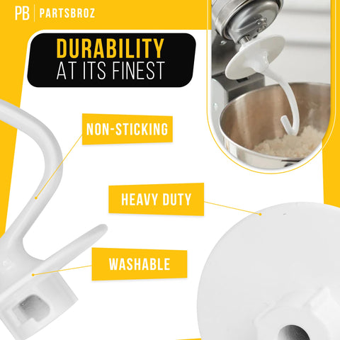 PartsBroz K45DH: gancho de masa de fácil mantenimiento y limpieza.