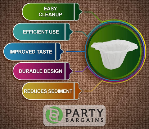PARTY BARGAINS filtros compatibles con Keurig 1.0 y 2.0 para mayor conveniencia.