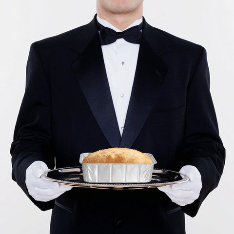 Party Bargains, pan de aluminio para hornear, distribución uniforme del calor.